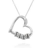 Personalized Heart Necklaces Custom Name Love Mothers Day Christmas Valentines