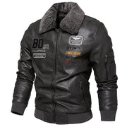 Men's Casual Slim Fit Leather Jacket
