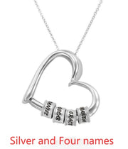 Personalized Heart Necklaces Custom Name Love Mothers Day Christmas Valentines