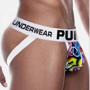 Underwear Men's Fashion Youth Graffiti Breathable Briefs