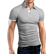 Men Polo-Shirt Shorts-Sleeve Tops