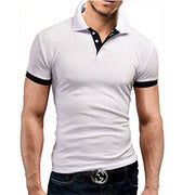 Men Polo-Shirt Shorts-Sleeve Tops