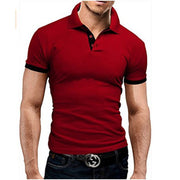 Men Polo-Shirt Shorts-Sleeve Tops