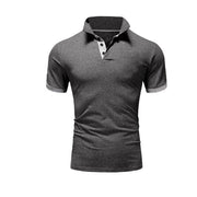 Men Polo-Shirt Shorts-Sleeve Tops