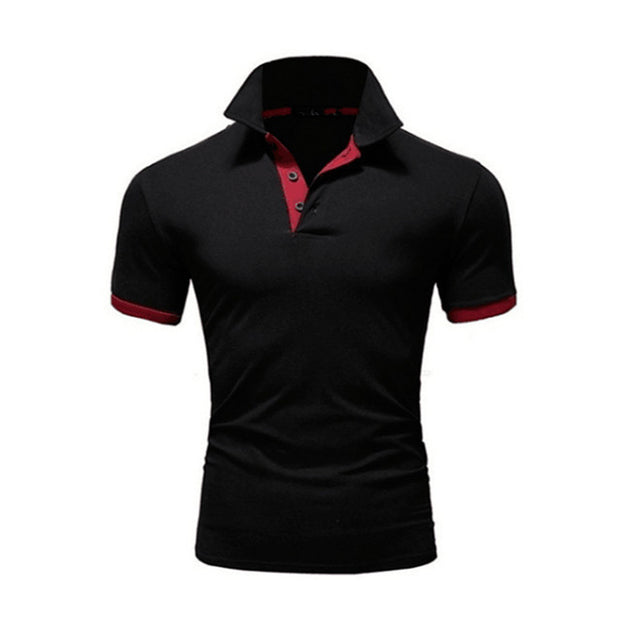 Men Polo-Shirt Shorts-Sleeve Tops