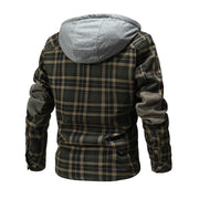 Men Warm Fleece Hooded Jacket