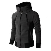 Men's Zip UP Hooded Jacket Casual Sweatshirt