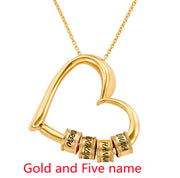 Personalized Heart Necklaces Custom Name Love Mothers Day Christmas Valentines