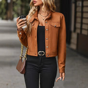 Women's Casual Cropped Jacket