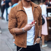 Men Turn down Collar Casual Jacket