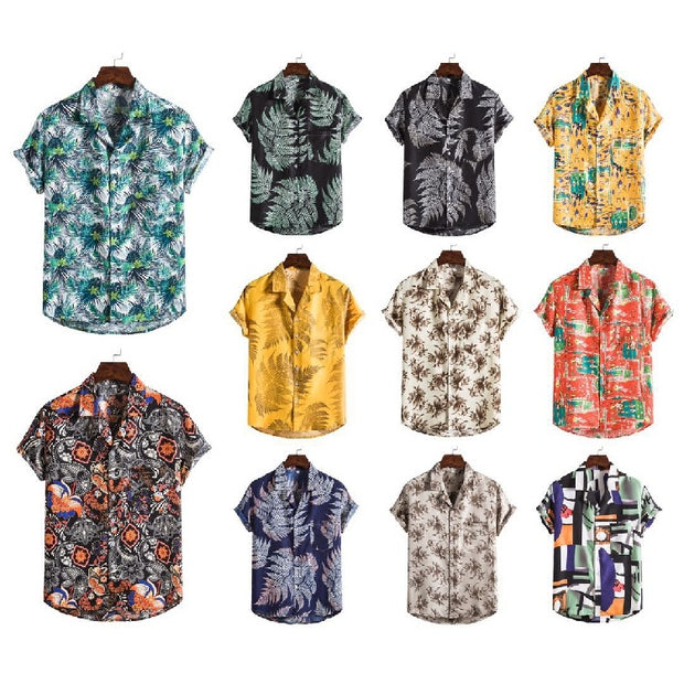 Men Short sleeved printed shirts