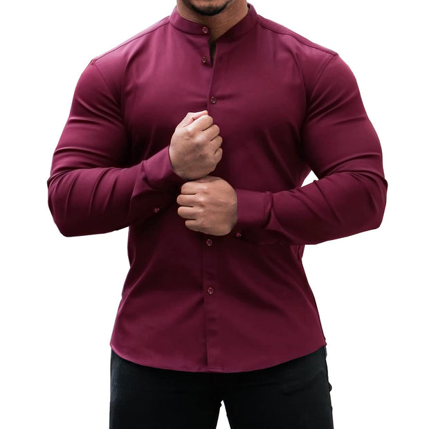 Casual Long Sleeve Slim Shirt