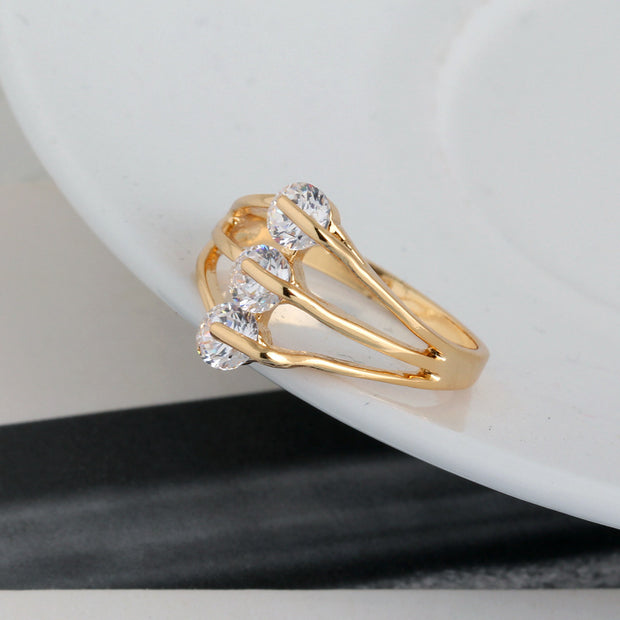 Simple Fashion Personality Zircon Ring