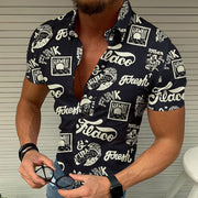 Cool Top Casual Summer Men's Printed Shirt