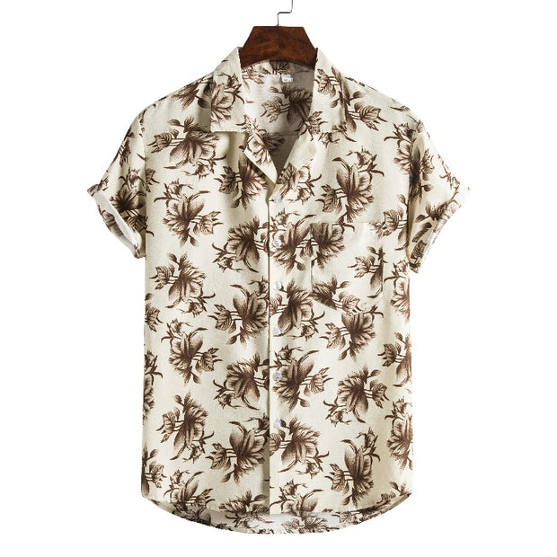 Men Short sleeved printed shirts