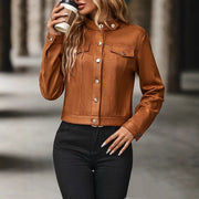 Women's Casual Cropped Jacket