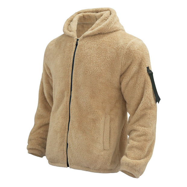 Double-sided Men's Fleece Jacket with Zip