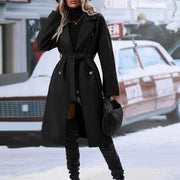 Women's Collar Double Trench Coat