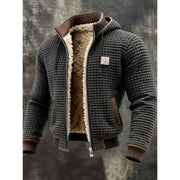 Men's Fleece-Lined Thick Hooded Jacket