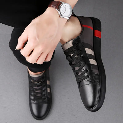 Men Sneakers Genuine Leather Luxury Brand