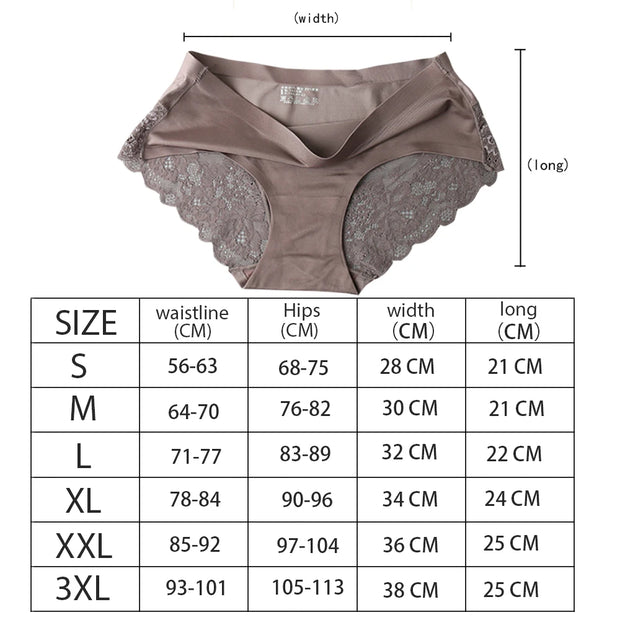 7Pcs Women's Solid Color Seamless briefs