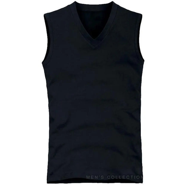 Mens Cotton V-Neck T-Shirts Slim Fit