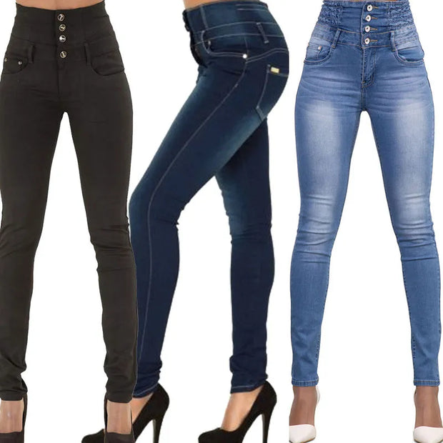 Slim Jeggings Pants High Waist Stretch Jeans