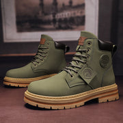 Men's Seven-hole Fleece-lined Durable Wear-resistant Boots