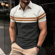 Men's Casual Polo Printed Shirt