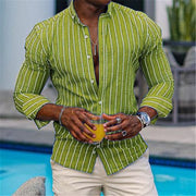 Men's  Long Sleeve Casual Slim-fitting Shirt