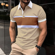 Men's Casual Polo Printed Shirt