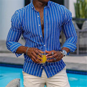 Men's  Long Sleeve Casual Slim-fitting Shirt