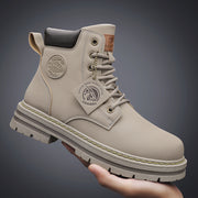 Men's Seven-hole Fleece-lined Durable Wear-resistant Boots