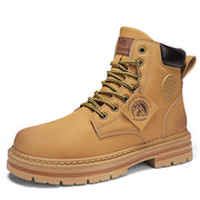 Men's Seven-hole Fleece-lined Durable Wear-resistant Boots