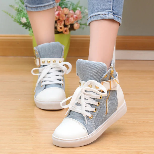 Women Canvas Shoes High top Sneakers