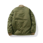 Vintage Army Tac Collar Cotton Jacket for Men