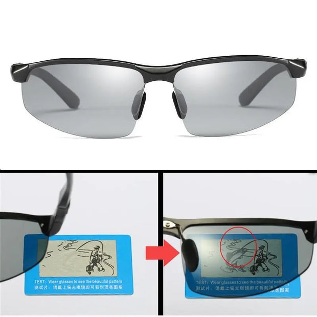 Men Polarized Sun Glasses Day Night Vision Driving