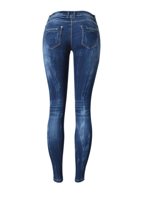 Low Waist Skinny Jeans for Women