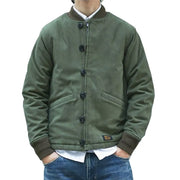 Vintage Army Tac Collar Cotton Jacket for Men