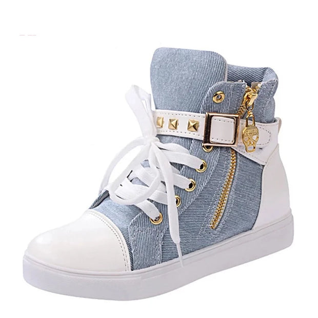 Women Canvas Shoes High top Sneakers