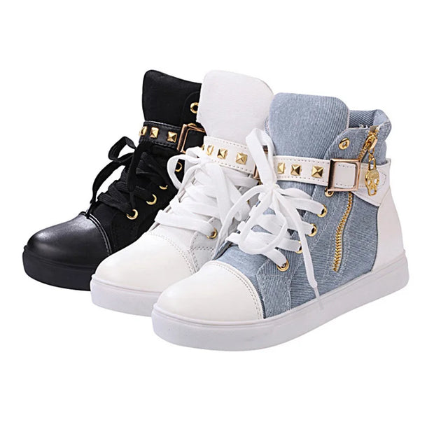 Women Canvas Shoes High top Sneakers