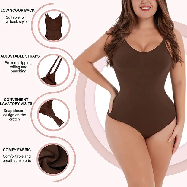 Low Back Shaper Wear Seamless Body Suit Compress