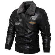 Men's Casual Slim Fit Leather Jacket