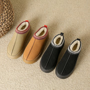 Women's Fleece Cotton Half Slippers