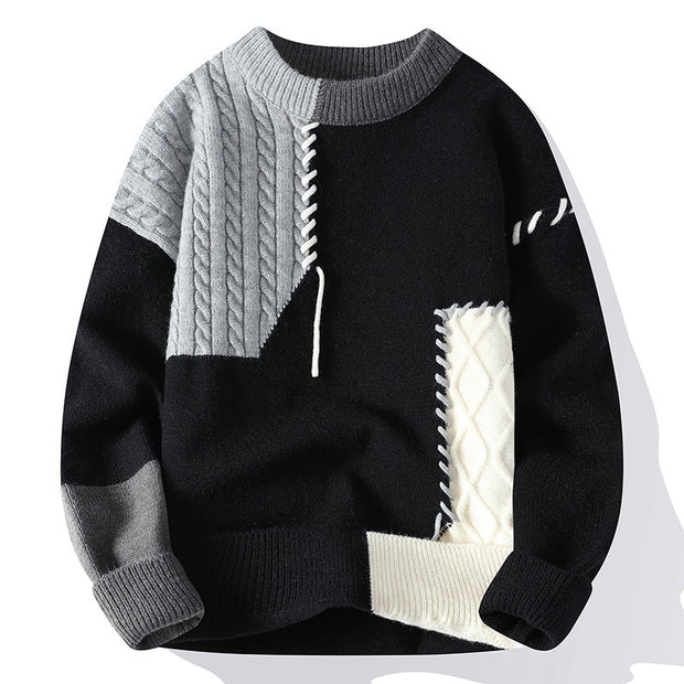 Winter Colorblock Long Sleeve Pullover