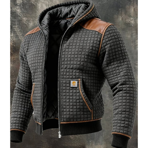 Men's Fleece-Lined Thick Hooded Jacket