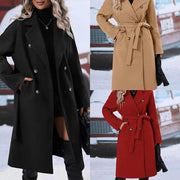 Women's Collar Double Trench Coat