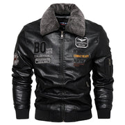 Men's Casual Slim Fit Leather Jacket
