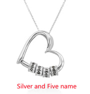 Personalized Heart Necklaces Custom Name Love Mothers Day Christmas Valentines