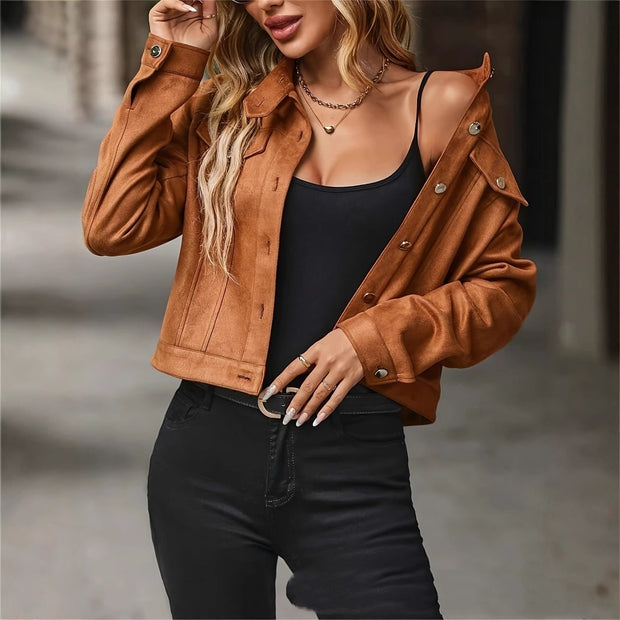 Women's Casual Cropped Jacket